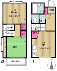 テラスハウスヌクイの物件間取画像